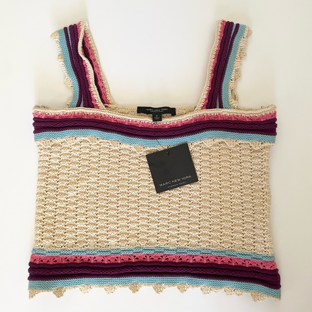 Marc New York Crochet Crop Top